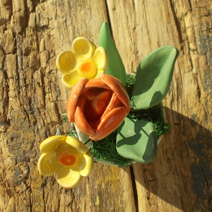 Asztaldísz nőnapra. - otthon & életmód - dekoráció - virágdekoráció - virágdíszek - virágdísz kaspóban - Meska.hu