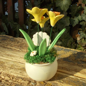 Asztaldísz nőnapra. - otthon & életmód - dekoráció - virágdekoráció - virágdíszek - virágdísz kaspóban - Meska.hu