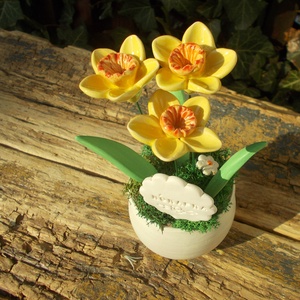 Asztaldísz nőnapra. - otthon & életmód - dekoráció - virágdekoráció - virágdíszek - virágdísz kaspóban - Meska.hu