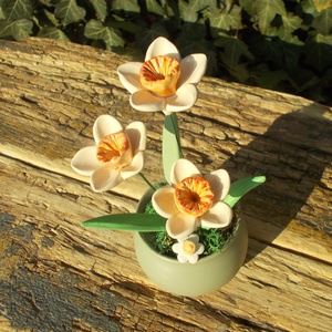 Tavaszi virágok kaspóban - otthon & életmód - dekoráció - Meska.hu