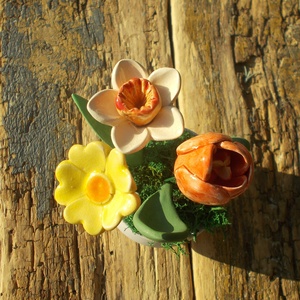 Asztaldísz nőnapra. - otthon & életmód - dekoráció - virágdekoráció - virágdíszek - virágdísz kaspóban - Meska.hu