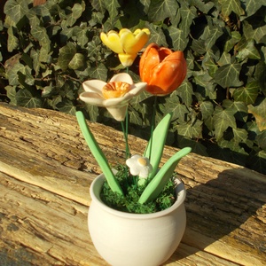 Asztaldísz nőnapra. - otthon & életmód - dekoráció - asztal és polc dekoráció - asztaldísz - Meska.hu