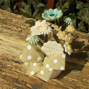 Asztaldísz nőnapra., Otthon & Életmód, Virágdekoráció, Virágdíszek, Virágdísz kaspóban, Kerámia, MESKA