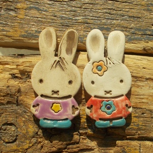 Húsvéti nyuszik - otthon & életmód - dekoráció - dekoratív figurák és szobrok - Meska.hu