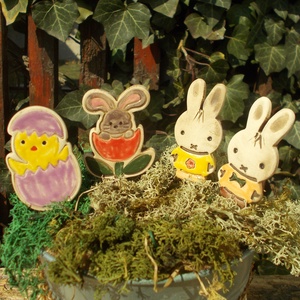 Húsvéti nyuszik és egy kacsa :), Otthon & Életmód, Dekoráció, Dekoratív figurák és szobrok, Kerámia, MESKA