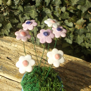 7 szál apró virág, Otthon & Életmód, Ház & Kert, Kerti dísz, Kerámia, MESKA