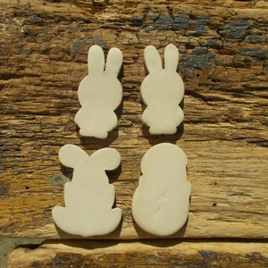 Húsvéti nyuszik és egy kacsa :) - otthon & életmód - dekoráció - dekoratív figurák és szobrok - Meska.hu