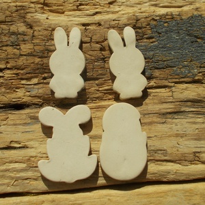 Húsvéti nyuszik és egy kacsa :) - otthon & életmód - dekoráció - dekoratív figurák és szobrok - Meska.hu