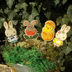 Húsvéti nyuszik és egy kacsa :), Otthon & Életmód, Dekoráció, Dekoratív figurák és szobrok, Kerámia, MESKA