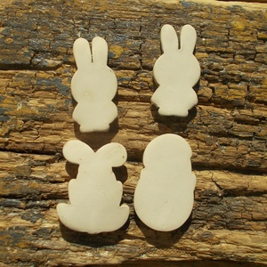 Húsvéti nyuszik és egy kacsa :) - otthon & életmód - dekoráció - dekoratív figurák és szobrok - Meska.hu