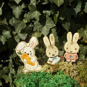 Húsvéti nyuszik és egy tojás :) - otthon & életmód - dekoráció - dekoratív figurák és szobrok - Meska.hu