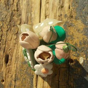 Asztaldísz anyák napjára. - otthon & életmód - virágdekoráció - virágdíszek - virágdísz kaspóban - Meska.hu