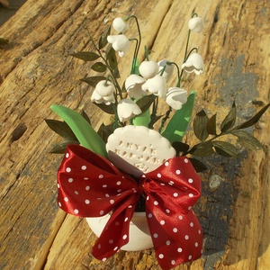 Asztaldísz anyák napjára. - otthon & életmód - virágdekoráció - virágdíszek - virágdísz kaspóban - Meska.hu