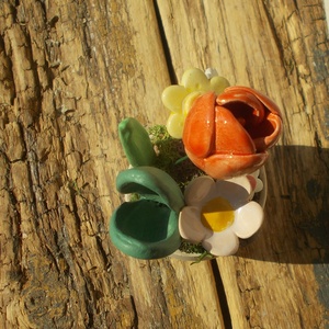 Asztaldísz anyák napjára. - otthon & életmód - virágdekoráció - virágdíszek - virágdísz kaspóban - Meska.hu