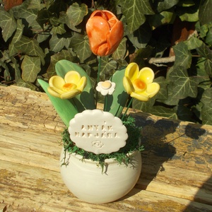 Asztaldísz anyák napjára. - Meska.hu