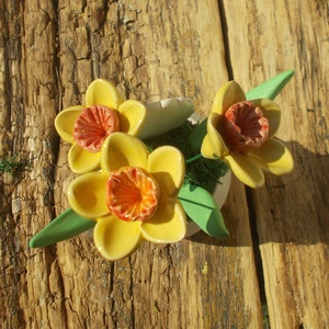 Asztaldísz anyák napjára. - otthon & életmód - virágdekoráció - virágdíszek - virágdísz kaspóban - Meska.hu