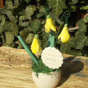 Tavaszi virágok, asztaldísz  - otthon & életmód - virágdekoráció - virágdíszek - virágdísz kaspóban - Meska.hu