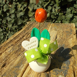 Legjobb dadus. - otthon & életmód - virágdekoráció - virágdíszek - virágdísz kaspóban - Meska.hu