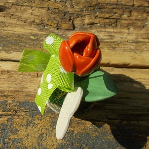 Legjobb tanárnő. - otthon & életmód - virágdekoráció - virágdíszek - virágdísz kaspóban - Meska.hu