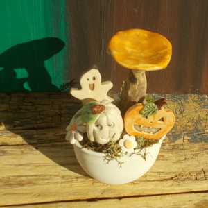 Halloween asztaldísz - otthon & életmód - dekoráció - asztal és polc dekoráció - asztaldísz - Meska.hu