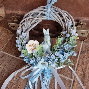 Tavaszi ajtódísz, Otthon & Életmód, Dekoráció, Ajtó- és ablak dekoráció, Ajtódísz & Kopogtató, Virágkötés, MESKA