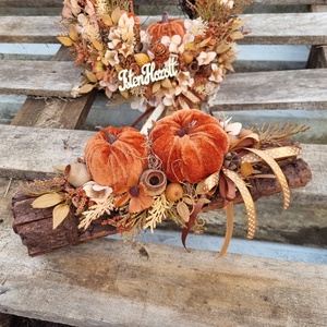 Őszi ajtódísz és asztaldísz - otthon & életmód - dekoráció - ajtó- és ablak dekoráció - ajtódísz & kopogtató - Meska.hu