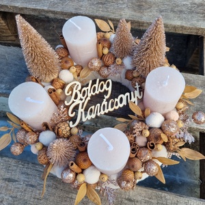 Adventi koszorú - karácsony - adventi díszek - adventi koszorú - Meska.hu
