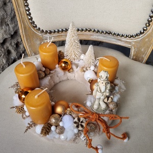 Diótörős adventi koszorú - karácsony - adventi díszek - adventi asztaldísz - Meska.hu