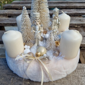 Diótörős adventi koszorú - karácsony - adventi díszek - adventi koszorú - Meska.hu