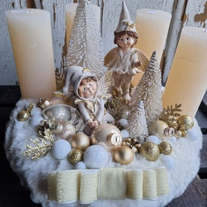 Adventi koszorú - karácsony - adventi díszek - adventi koszorú - Meska.hu