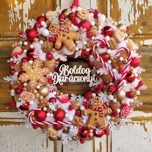 Mézis adventi szett - karácsony - adventi díszek - adventi koszorú - Meska.hu