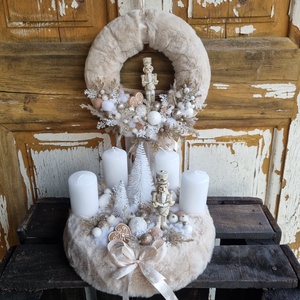 Adventi koszorú és ajtódísz - Meska.hu