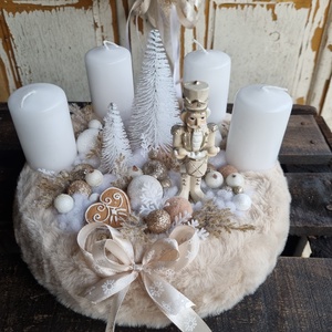 Adventi koszorú és ajtódísz - karácsony - adventi díszek - adventi koszorú - Meska.hu