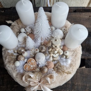 Adventi koszorú és ajtódísz - karácsony - adventi díszek - adventi koszorú - Meska.hu