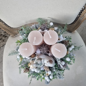 Adventi asztaldísz őzikével - karácsony - adventi díszek - adventi koszorú - Meska.hu