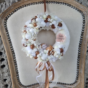 Őzikés adventi koszorú és ajtódísz - karácsony - adventi díszek - adventi koszorú - Meska.hu