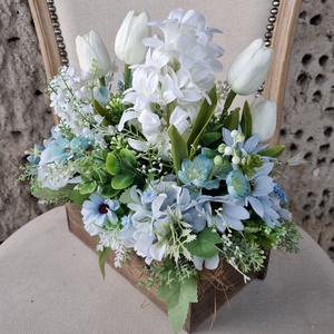 Tavaszi asztaldísz őzikével - otthon & életmód - dekoráció - asztal és polc dekoráció - asztaldísz - Meska.hu