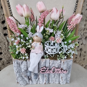 Tavaszi asztaldísz - otthon & életmód - dekoráció - asztal és polc dekoráció - asztaldísz - Meska.hu