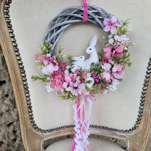 Tavaszi ajtódísz, Otthon & Életmód, Dekoráció, Ajtó- és ablak dekoráció, Ajtódísz & Kopogtató, Virágkötés, MESKA