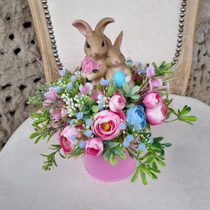 Húsvéti asztaldísz - ünnepi díszek, dekorációk - húsvéti díszek és dekorációk - húsvéti virágos díszek - Meska.hu