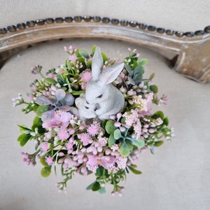 Tavaszi, húsvéti szett - ünnepi díszek, dekorációk - húsvéti díszek és dekorációk - húsvéti virágos díszek - Meska.hu