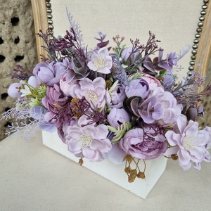 Virágos asztaldísz - otthon & életmód - dekoráció - asztal és polc dekoráció - asztaldísz - Meska.hu