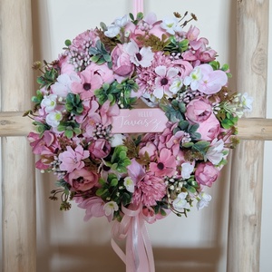 Tavaszi ajtódísz - otthon & életmód - dekoráció - ajtó- és ablak dekoráció - ajtódísz & kopogtató - Meska.hu