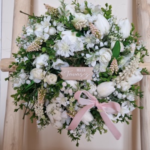 Tavaszi tulipános ajtódísz - Meska.hu