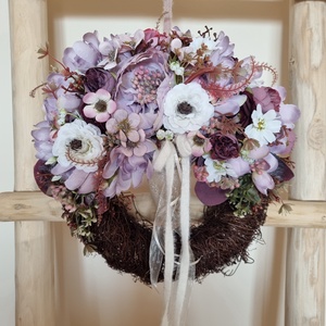 Tavaszi ajtódísz, Otthon & Életmód, Dekoráció, Ajtó- és ablak dekoráció, Ajtódísz & Kopogtató, Virágkötés, MESKA