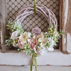 Tavaszi ajtódísz - otthon & életmód - dekoráció - ajtó- és ablak dekoráció - ajtódísz & kopogtató - Meska.hu