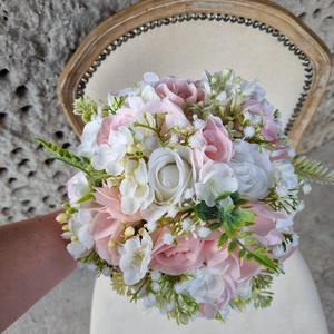 Menyasszonyi csokor púder - esküvő - menyasszonyi- és dobócsokor - Meska.hu