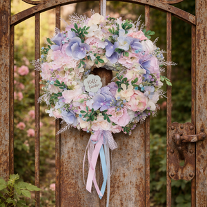 Tavaszi ajtódísz, Otthon & Életmód, Dekoráció, Ajtó- és ablak dekoráció, Ajtódísz & Kopogtató, Virágkötés, MESKA