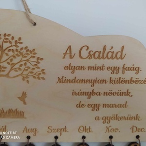 Családi öröknaptár - otthon & életmód - dekoráció - fali és függő dekoráció - falra akasztható dekor - Meska.hu