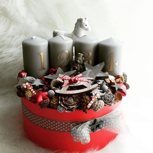 Adventi Box- Piros hangulatban - Meska.hu